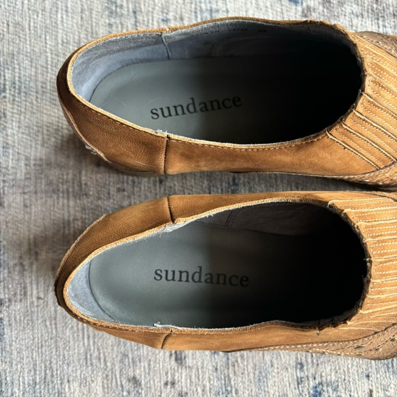 Sundance Brown Leather Flats - Picture 5 of 13